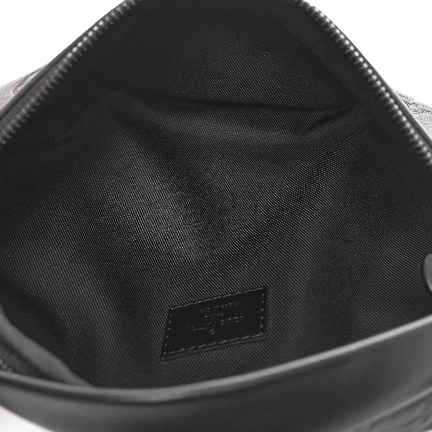 Louis Vuitton Calfskin Monogram Shadow Discovery Bumbag Black 5 of 9