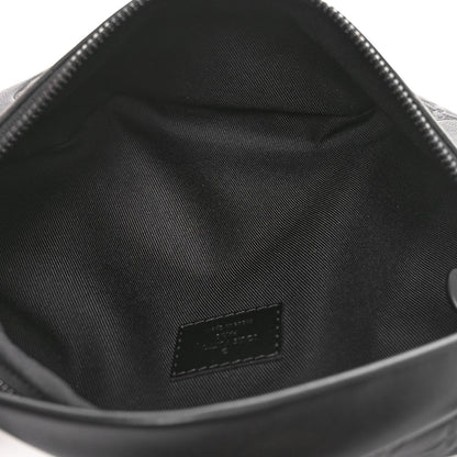 Louis Vuitton Calfskin Monogram Shadow Discovery Bumbag Black 5 of 9