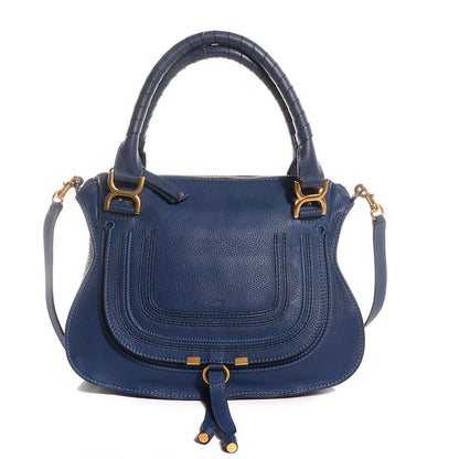 Chloe Calfskin Medium Marcie Satchel Scuba Blue 1 of 10