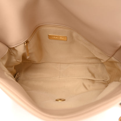 Chanel Lambskin Quilted Large Chanel 19 Flap Beige 5 of 11