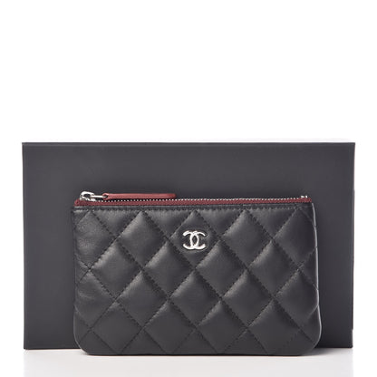 Chanel Lambskin Quilted Small Cosmetic Case Black 8 of 8