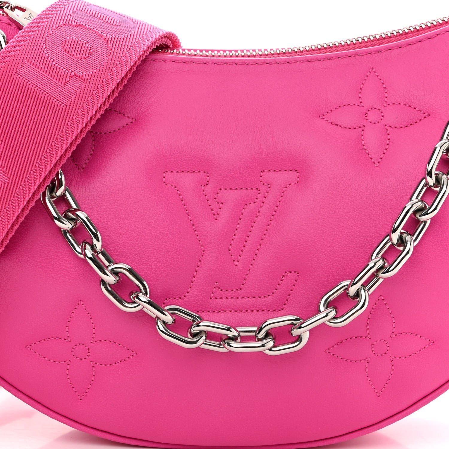 Louis Vuitton Calfskin Bubblegram Over The Moon Dragon Fruit 7 of 10