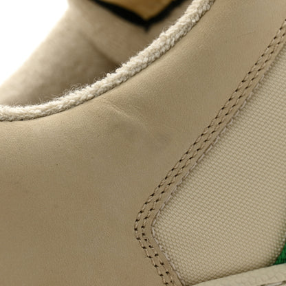 Gucci Nylon Nubuck Web Womens Screener Sneakers 38 Mystic White Dusty Milk 7 of 9