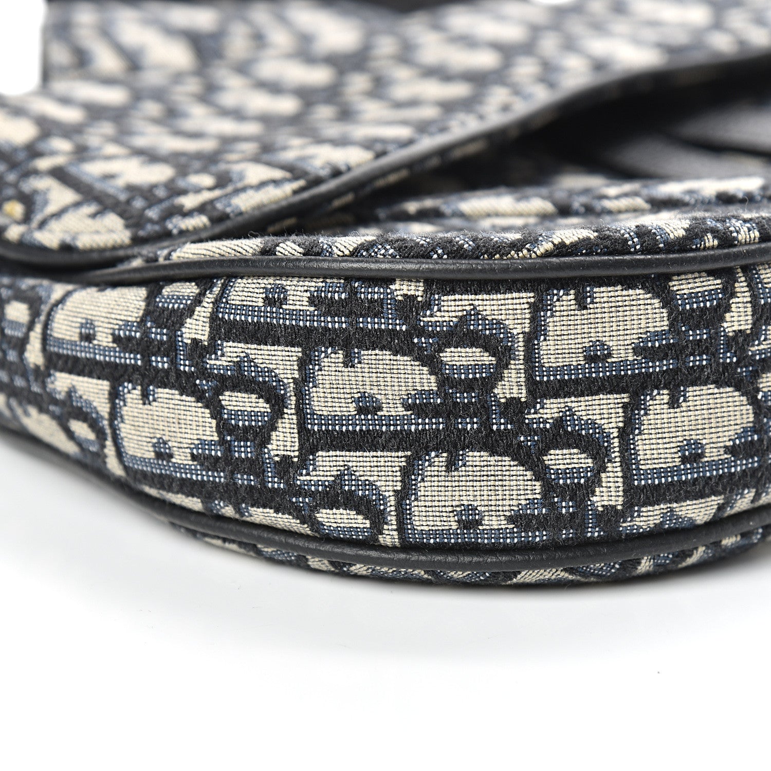 Christian Dior Oblique Mens Saddle Bag Blue 9 of 10