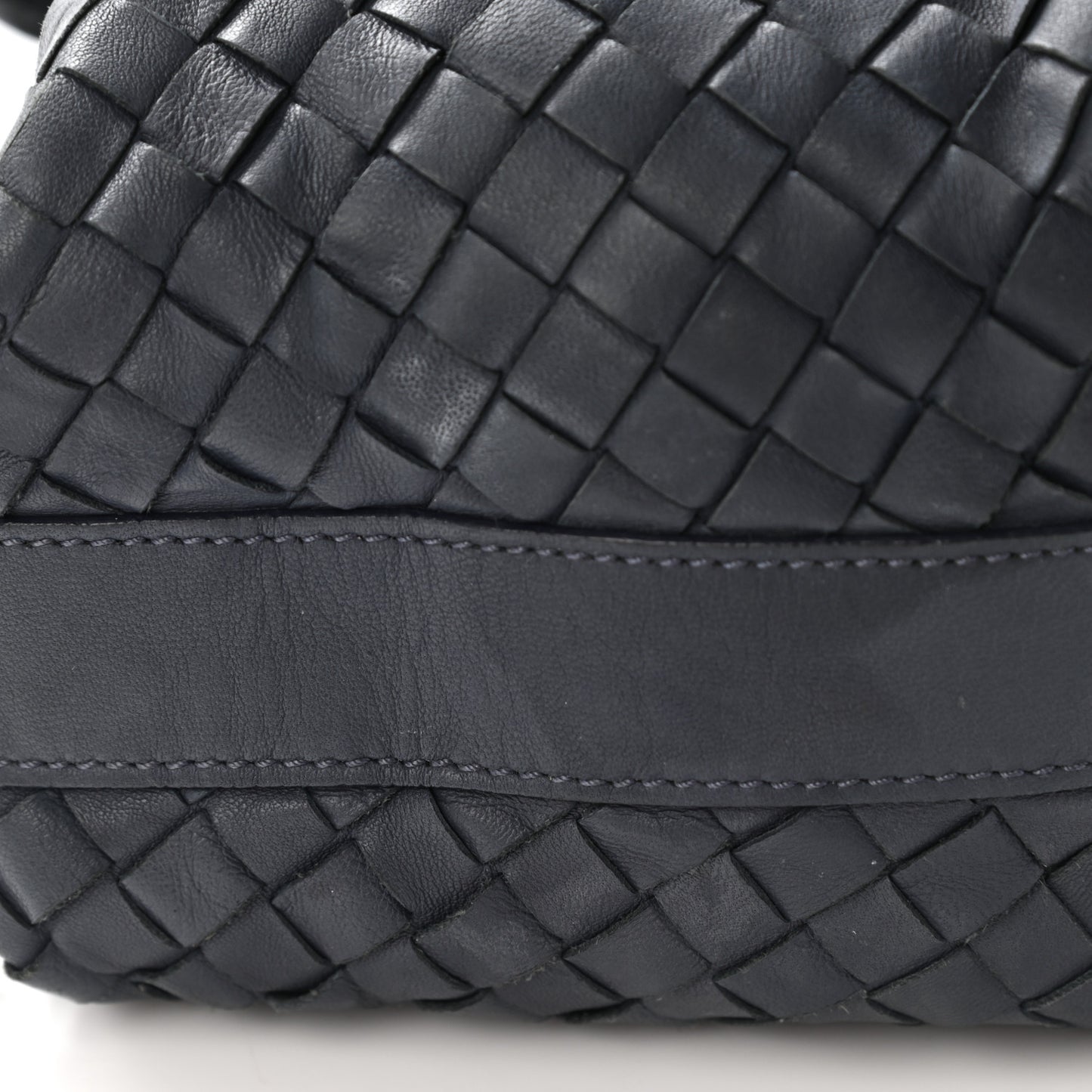 Nappa Intrecciato Large Cosmetic Case Ebano