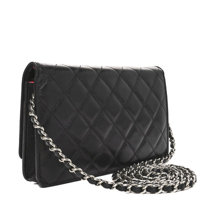 Chanel Calfskin Quilted Cambon Wallet on Chain WOC Black 3 of 13