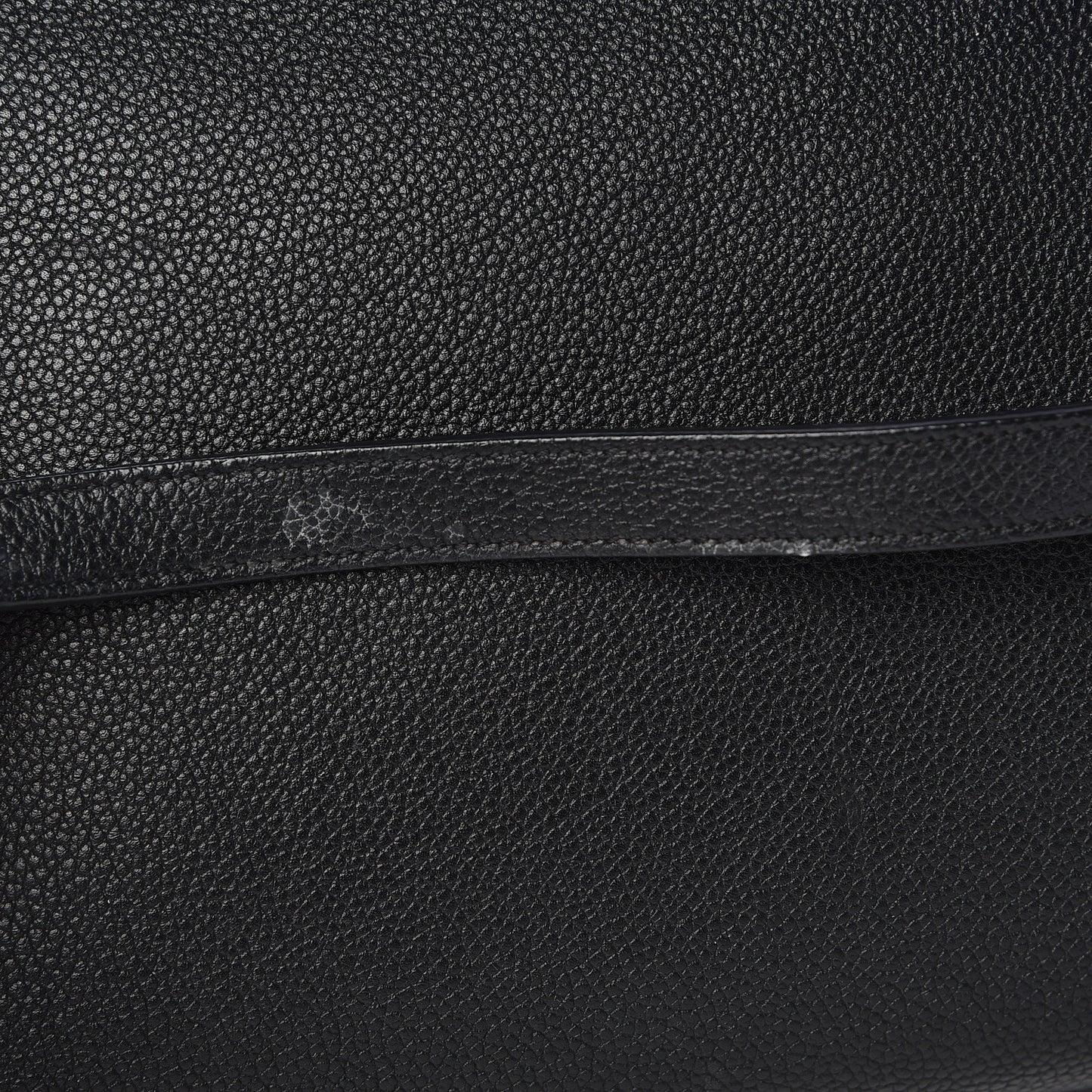 Grained Calfskin Medium Rive Gauche Cabas Black