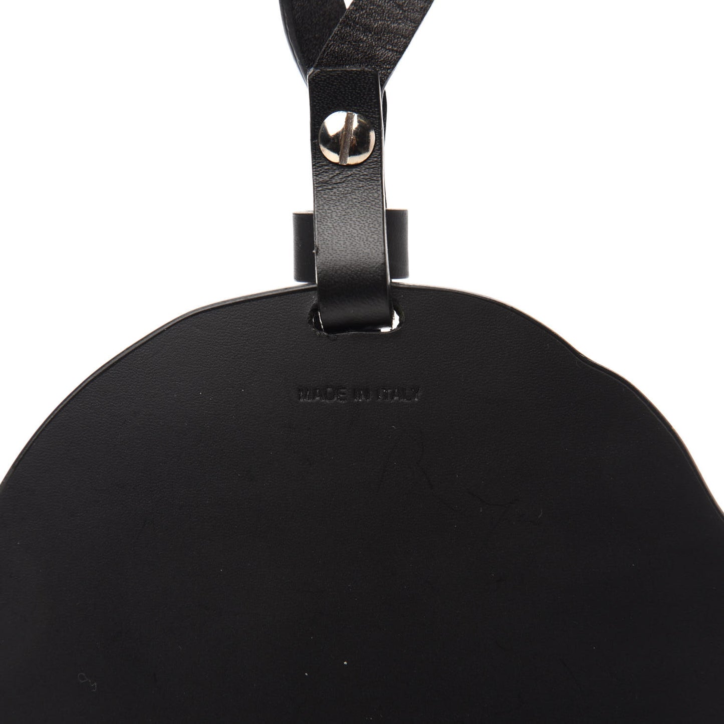 Calfskin Rottweiler Bag Charm Black