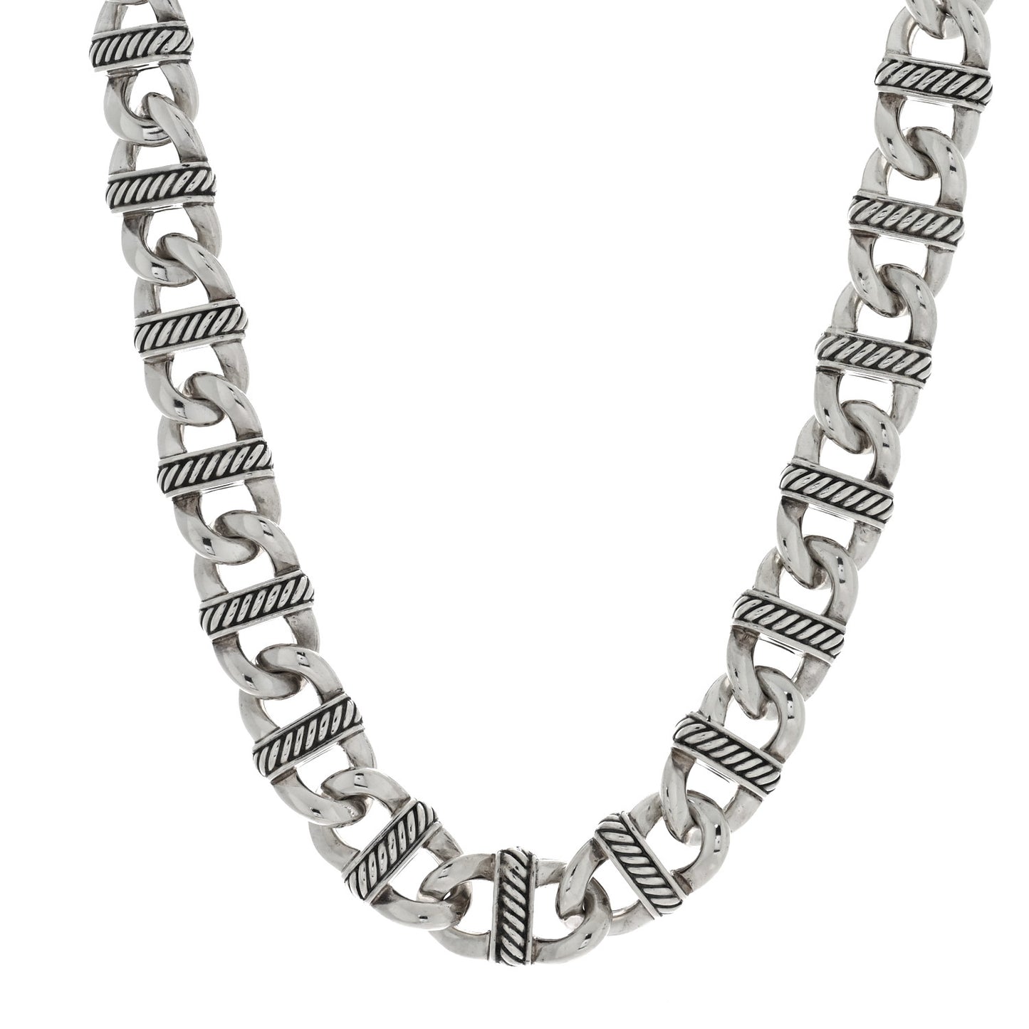 Sterling Silver Madison Link Chain Necklace