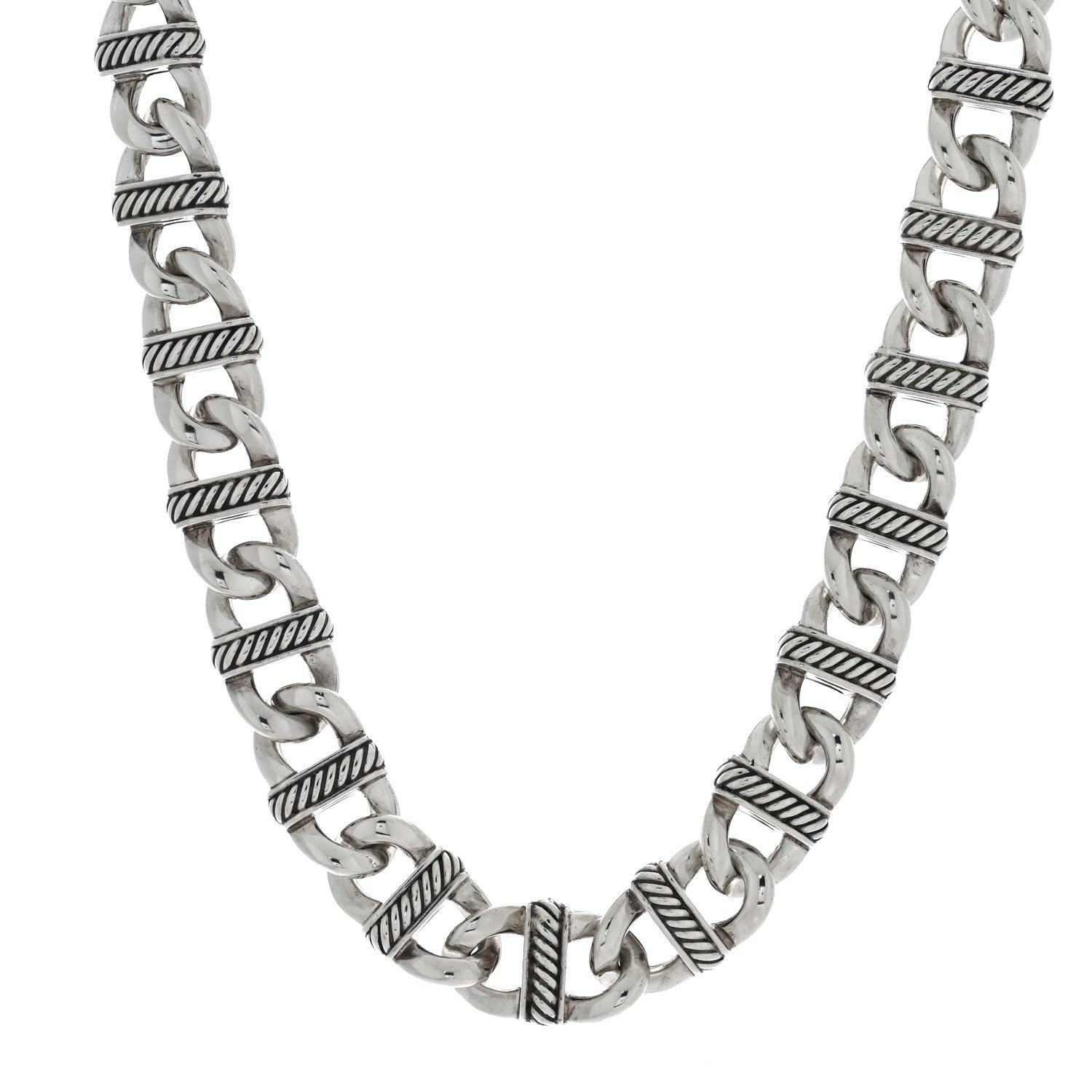 David Yurman Sterling Silver Madison Link Chain Necklace 1 of 4