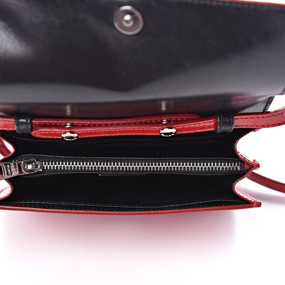 Prada Saffiano Vernice Wallet with Strap Rosso 5 of 12