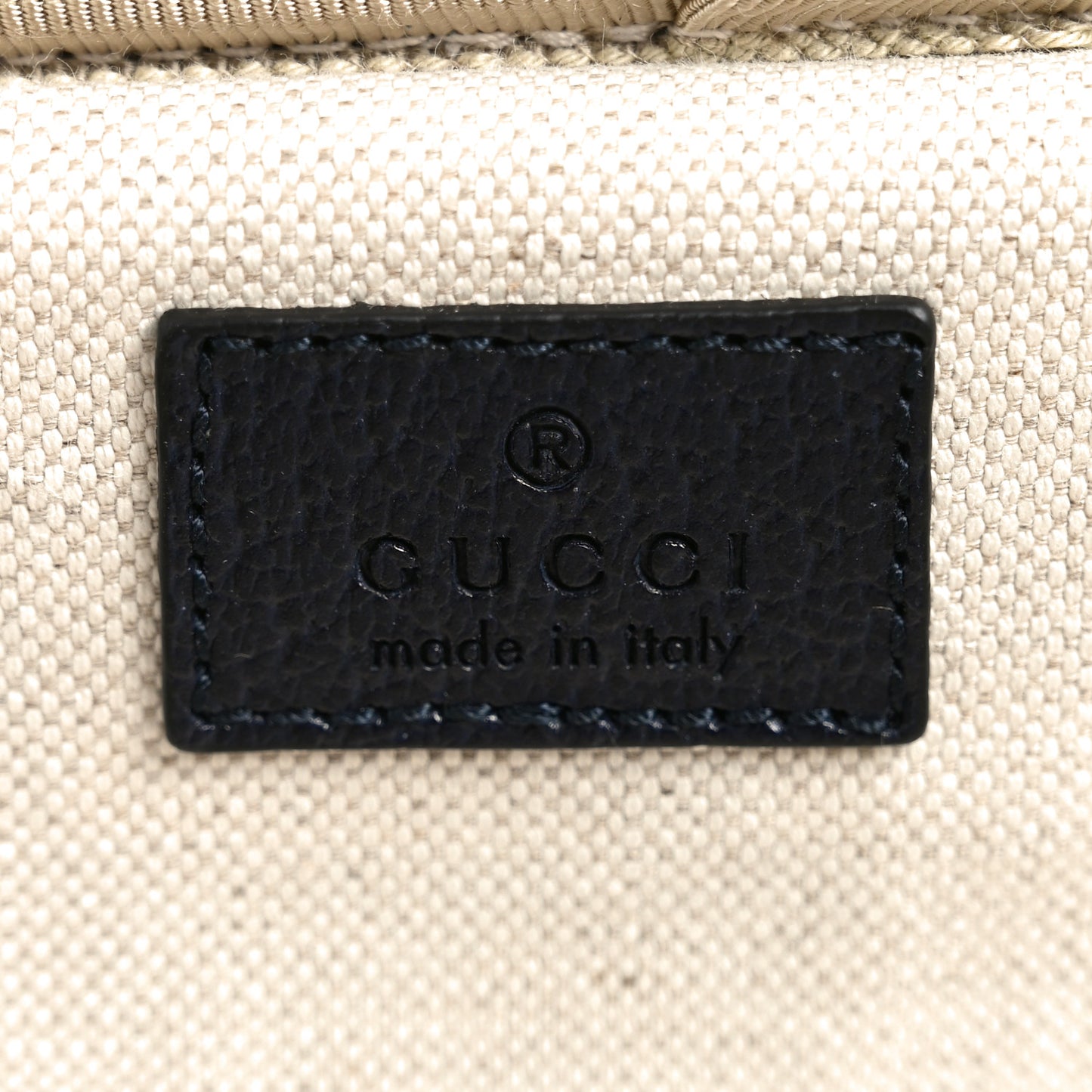 GG Supreme Monogram Textured Dollar Calfskin Web Ophidia Small Savoy Cabin Trolley Black Blue