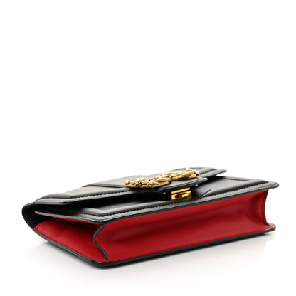 Dolce & Gabbana Smooth Calfskin Small DG Amore Envelope Bag Black 4 of 11