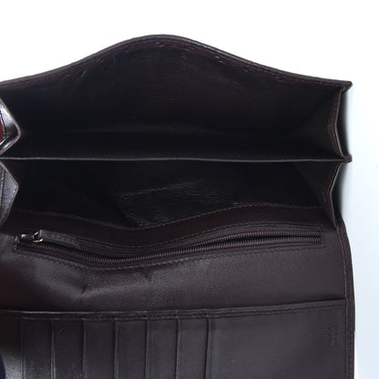 Gucci Guccissima Signature GG Pierce Continental Wallet Chocolate 6 of 11