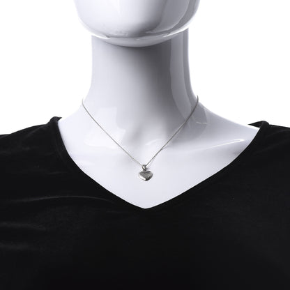Gucci Sterling Silver Blind for Love Heart Pendant Necklace 2 of 7