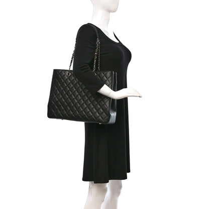 Chanel Caviar Quilted Large Shopping Tote Black 2 of 10