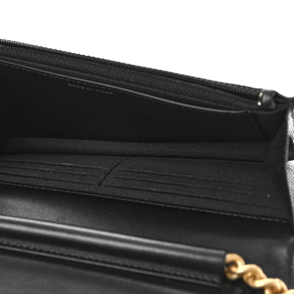 Chanel Caviar Quilted Boy Wallet On Chain WOC Black 5 of 10