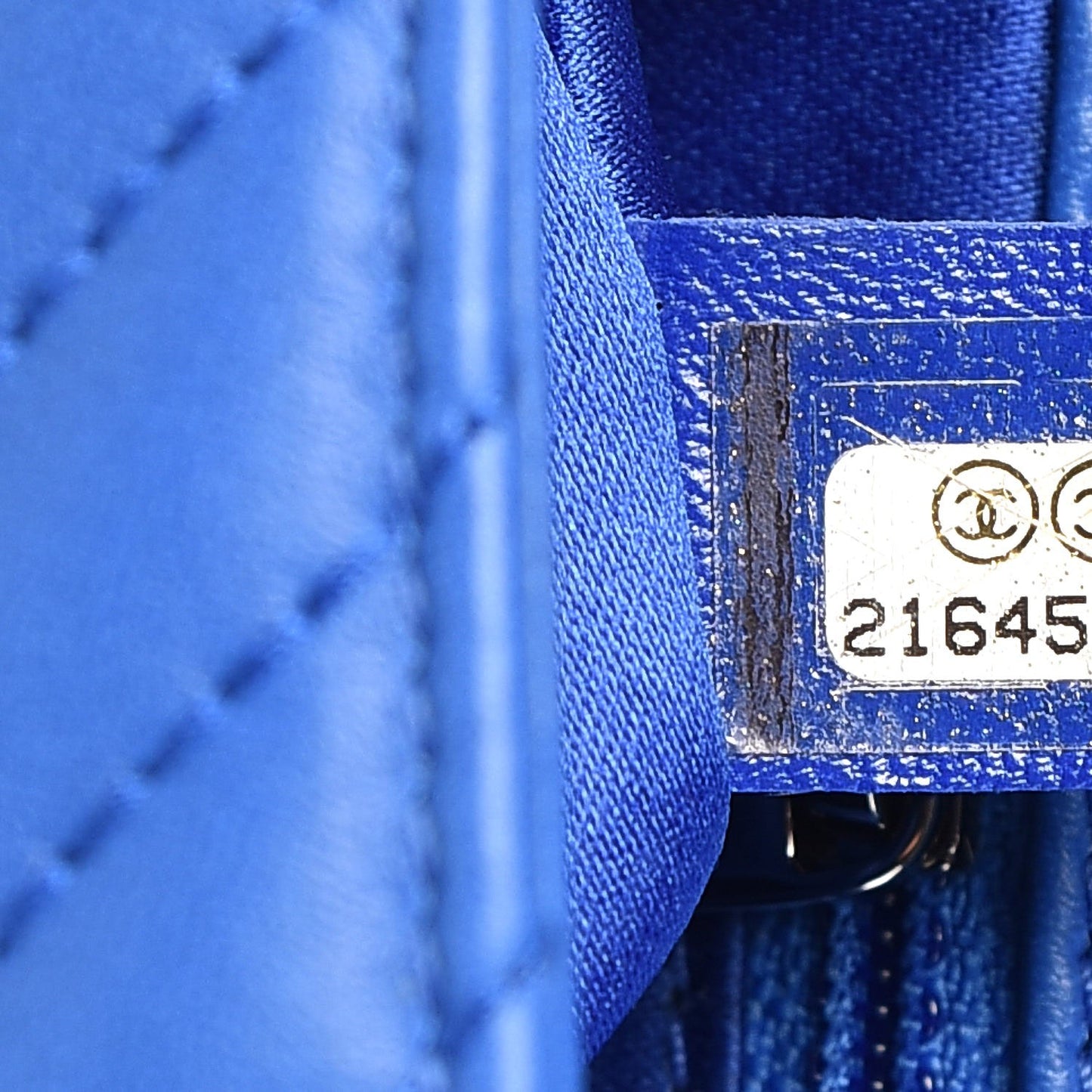 Lambskin Medium CC Crossing Flap Blue