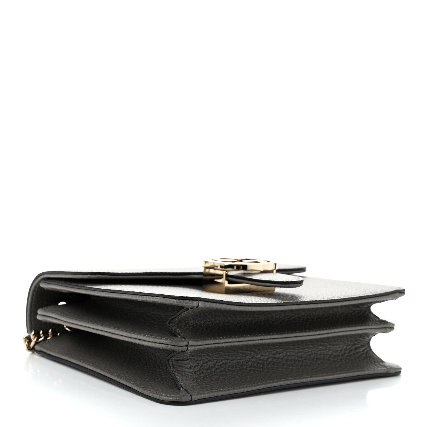 Gucci Dollar Calfskin Small Interlocking G Shoulder Bag Loess 4 of 10