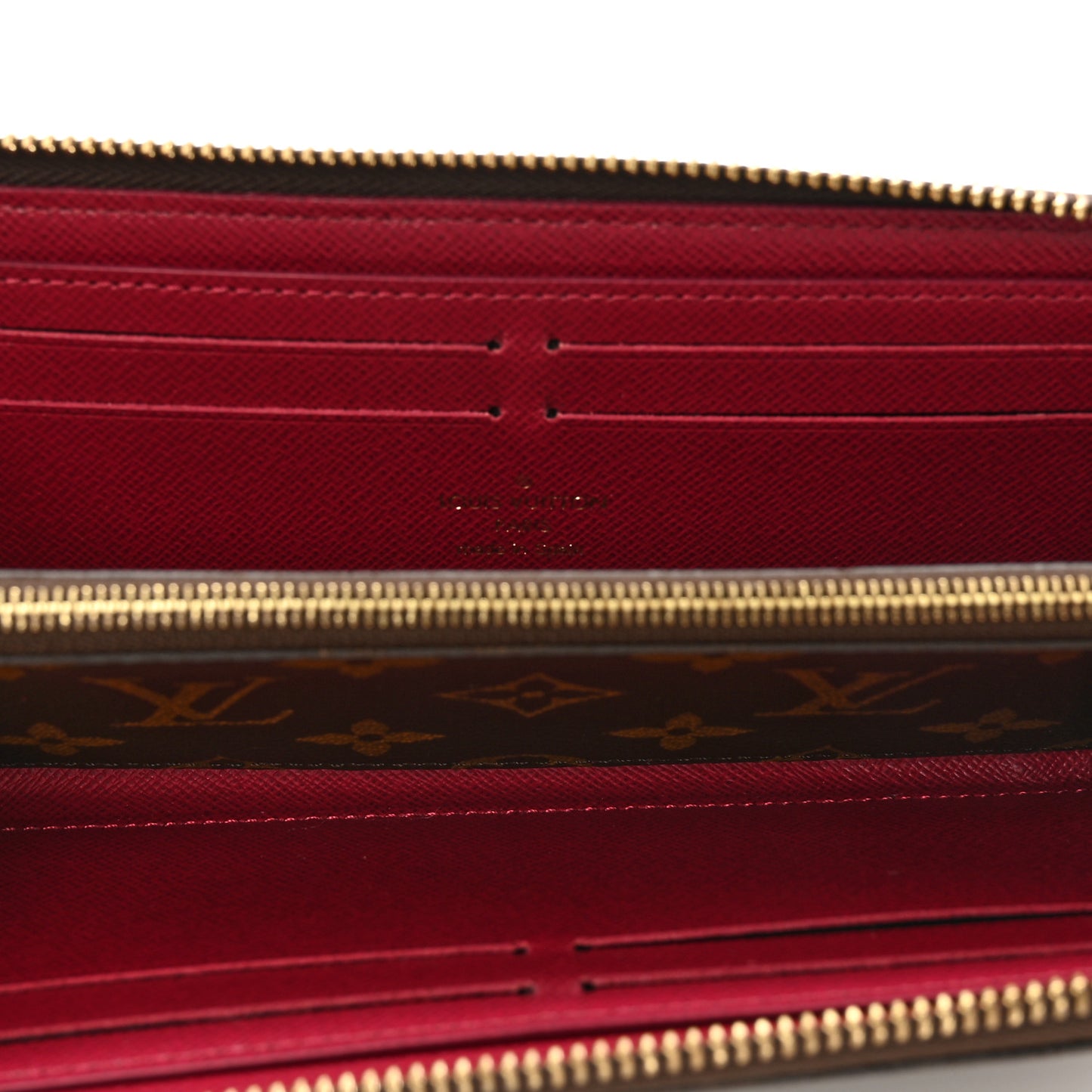 Monogram Clemence Wallet Fuchsia