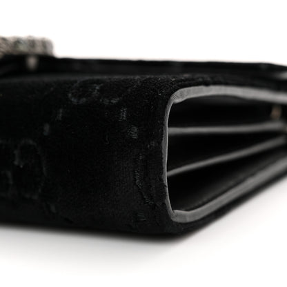 Gucci Velvet GG Monogram Mini Dionysus Chain Wallet Black 10 of 10