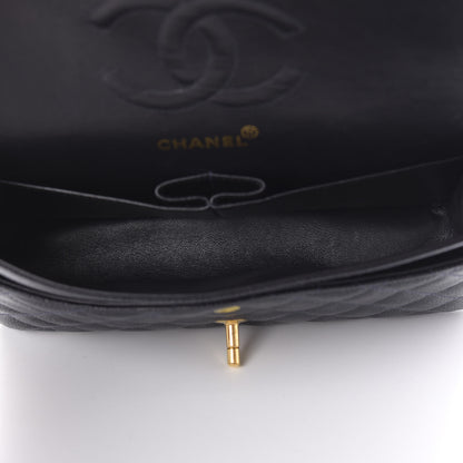 Chanel Caviar Quilted Medium Double Flap Navy 5 of 12