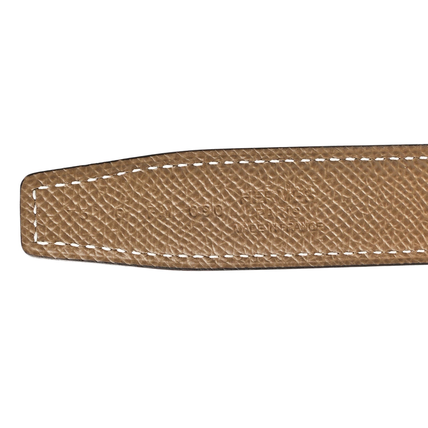 Hermes Swift Epsom 24mm Constance H Belt 75 Black Etoupe 4 of 6