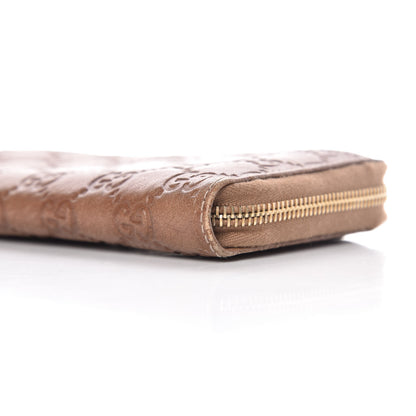 Gucci Guccissima Bamboo Tassel Zip Around Wallet Light Brown 8 of 12