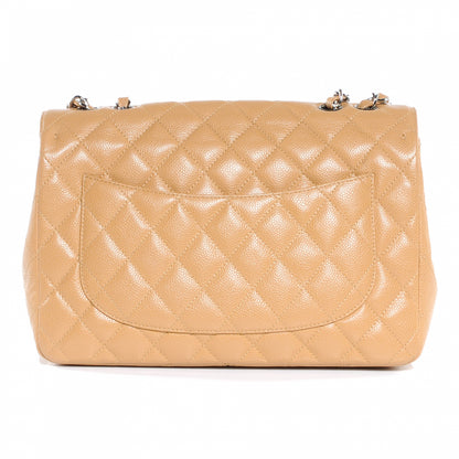 Chanel Caviar Jumbo Single Flap Beige 3 of 9