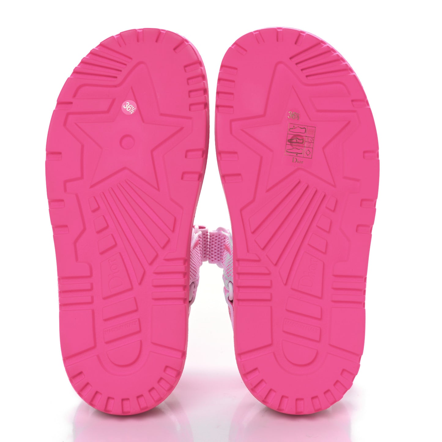 Technical Knit Jute Dioract 10mm Sandals 36.5 White Fuchsia