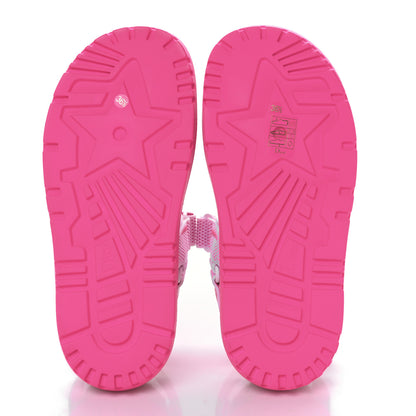 Christian Dior Technical Knit Jute Dioract 10mm Sandals 36.5 White Fuchsia 5 of 8