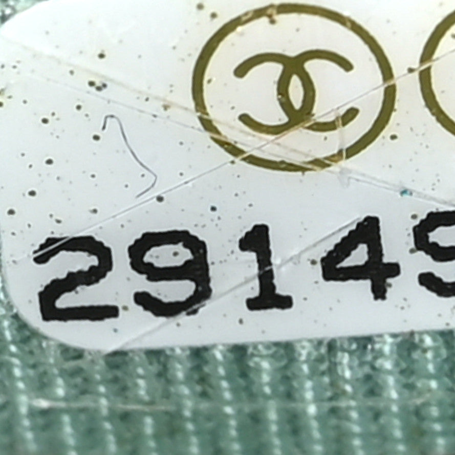 Caviar Quilted Classic Flat Wallet Pouch Light Blue