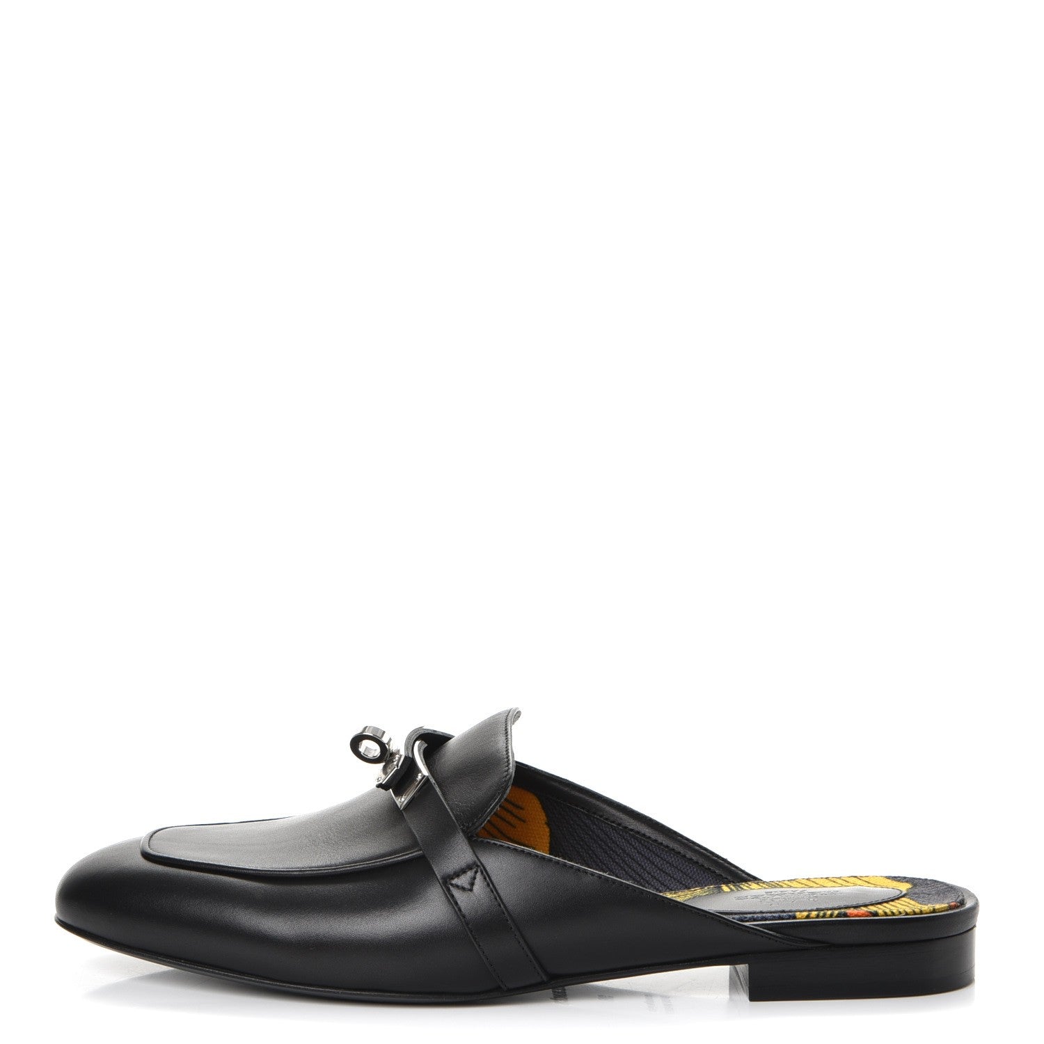 Hermes Calfskin Oz Mules 38 Black 1 of 8