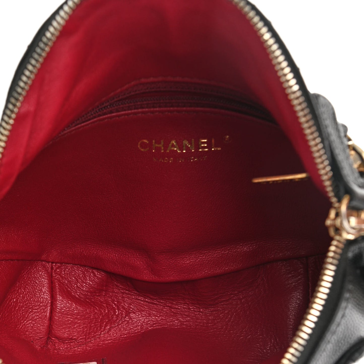 Caviar Quilted Filigree Waist Bag Black
