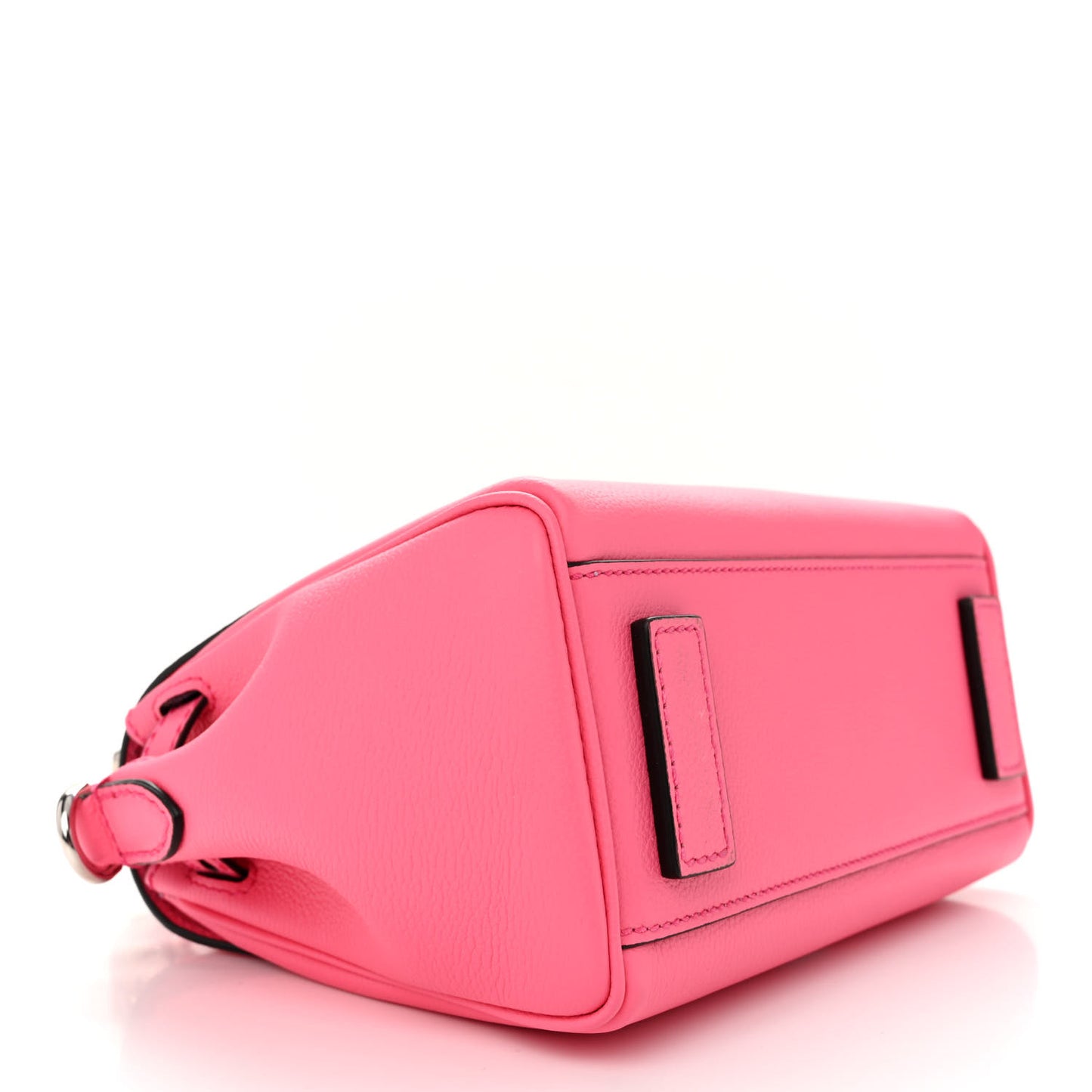 Grained Calfskin Small Chain La Medusa Top Handle Bag Pink