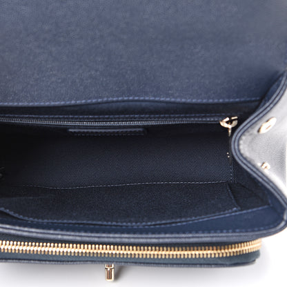 Chanel Caviar Quilted Medium Business Affinity Flap Navy 4 of 10