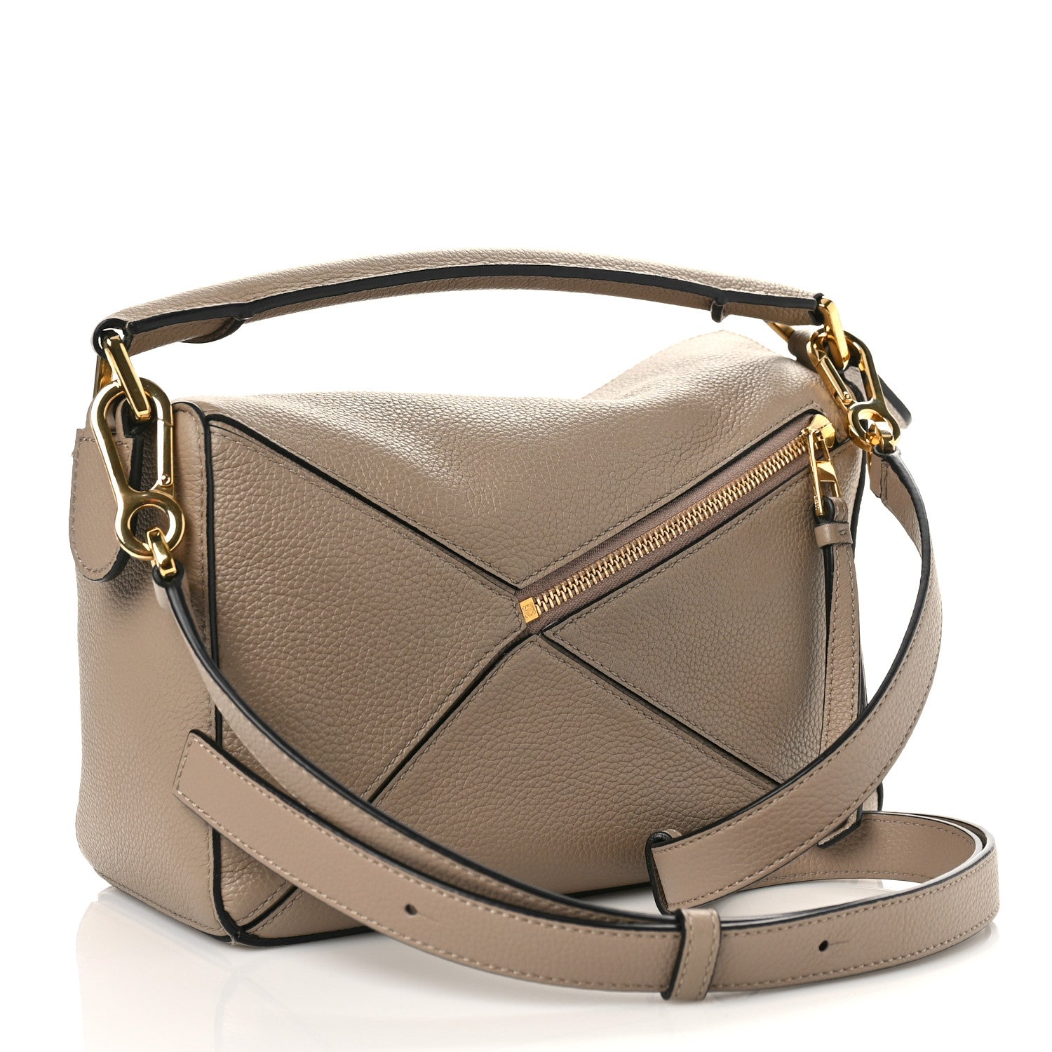 Loewe Grained Calfskin Small Puzzle Bag Sand 3 of 8