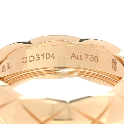 Chanel 18K Yellow Gold Small Coco Crush Ring 57 8 5 of 6