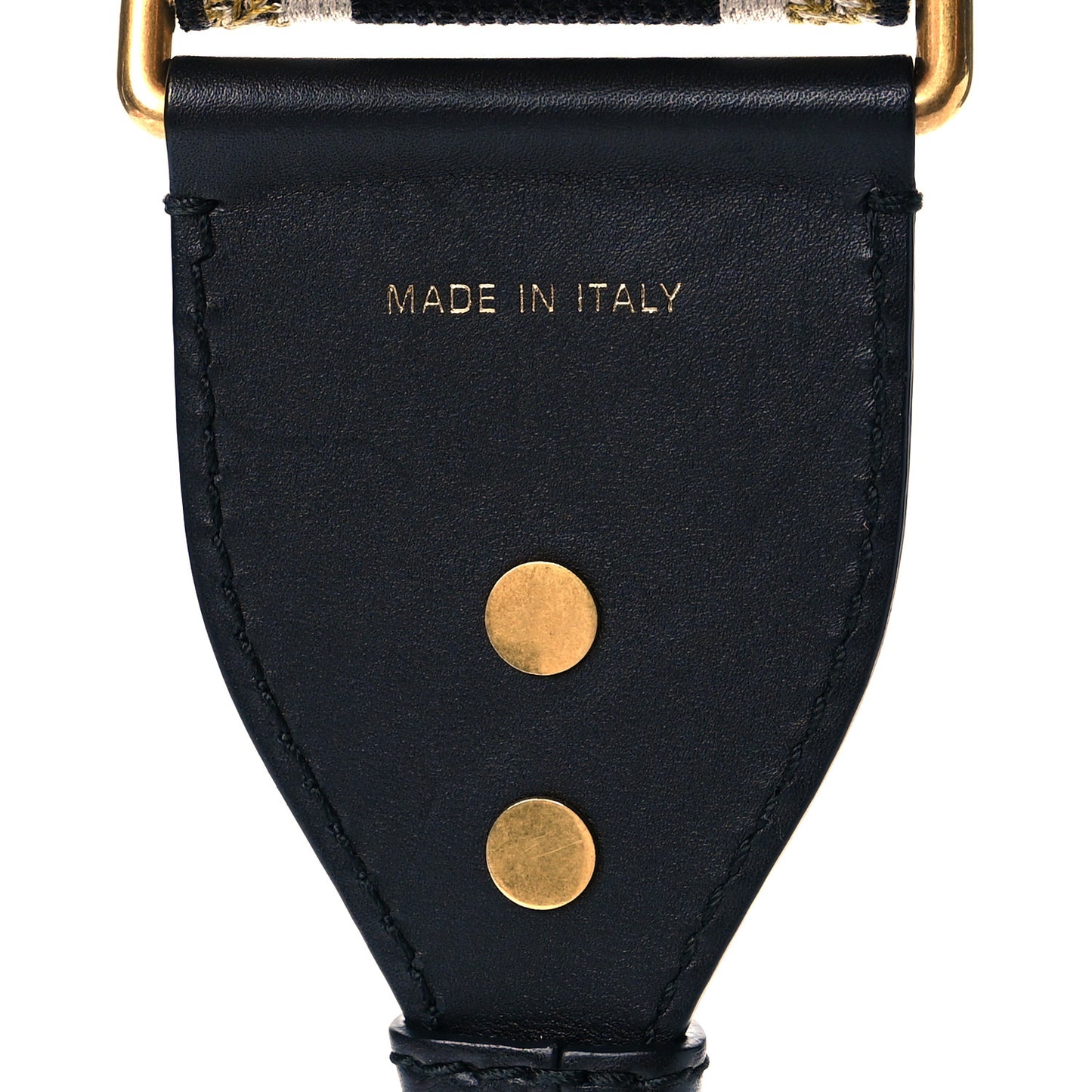 Canvas Embroidered Shoulder Strap Black Yellow