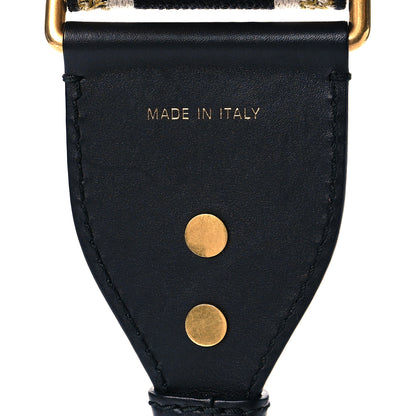 Christian Dior Canvas Embroidered Shoulder Strap Black Yellow 4 of 6