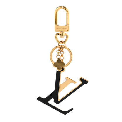 Louis Vuitton Metal Taurillon LV Capucines Bag Charm Key Holder Black 1 of 4