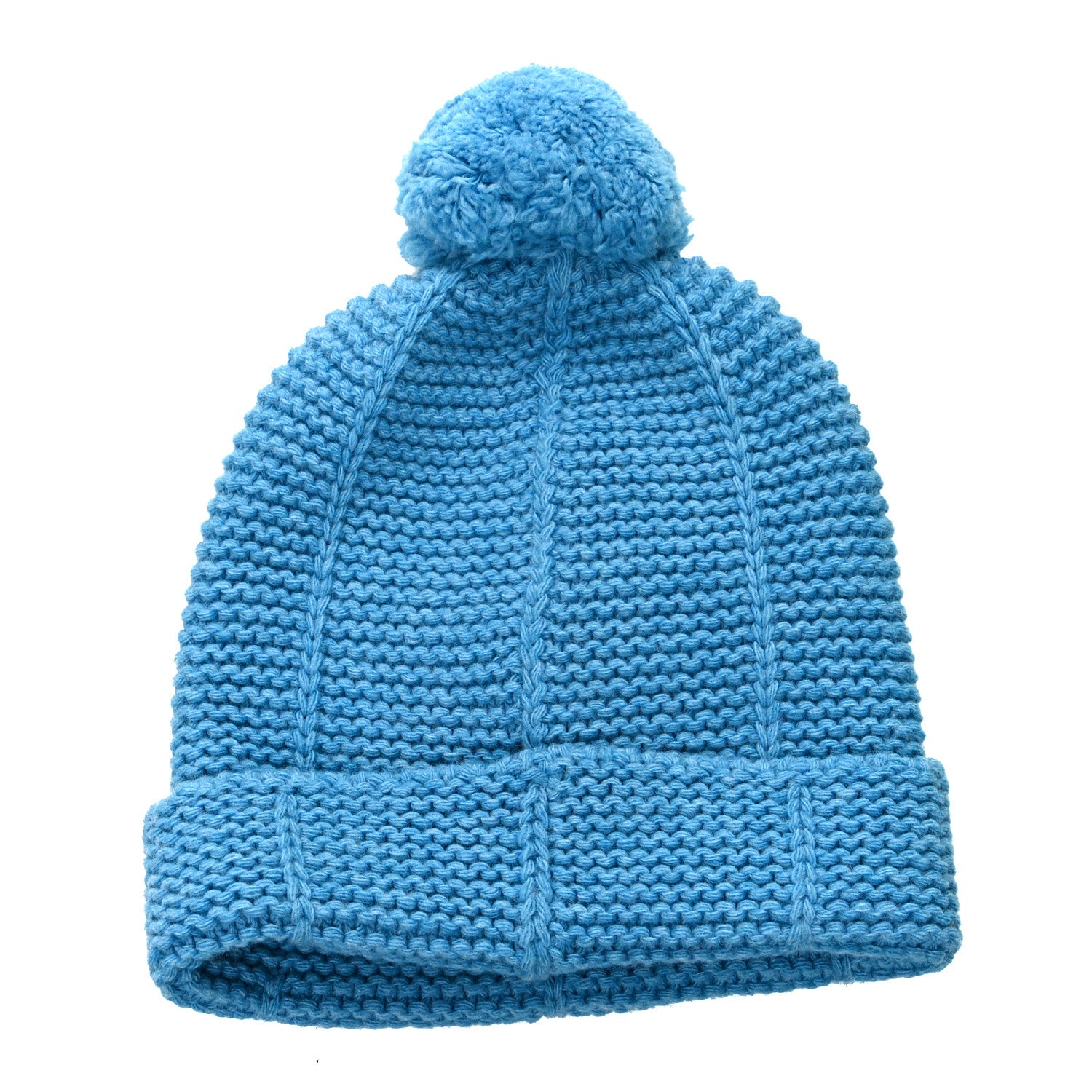 Gucci Wool Knit GG Monogram Beanie Hat M Blue 2 of 4
