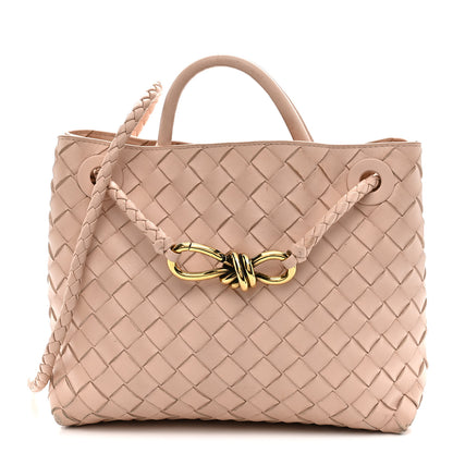 Bottega Veneta Nappa Intrecciato Small Andiamo Shoulder Bag Lotus 1 of 18