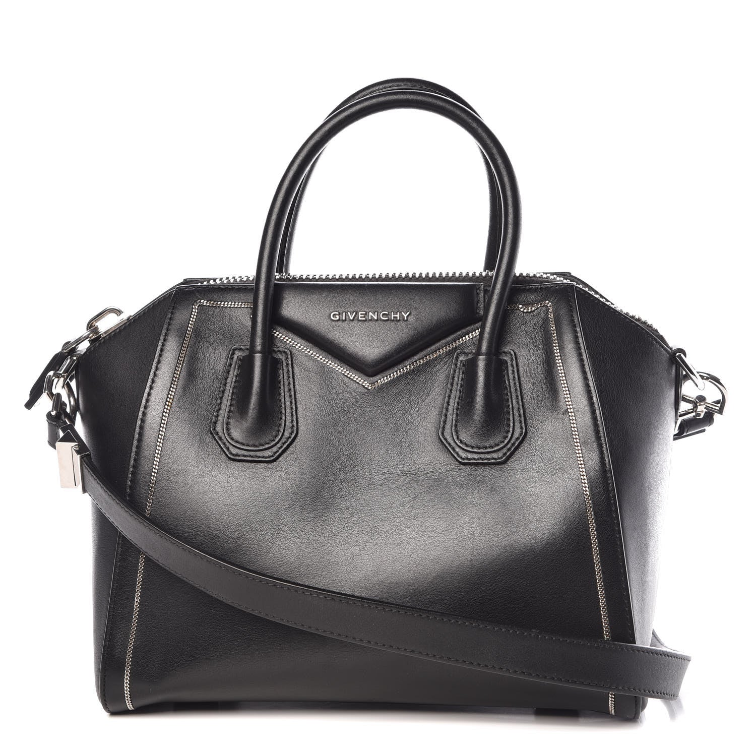 Givenchy Buffed Calfskin Small Chain Antigona Black 1 of 14