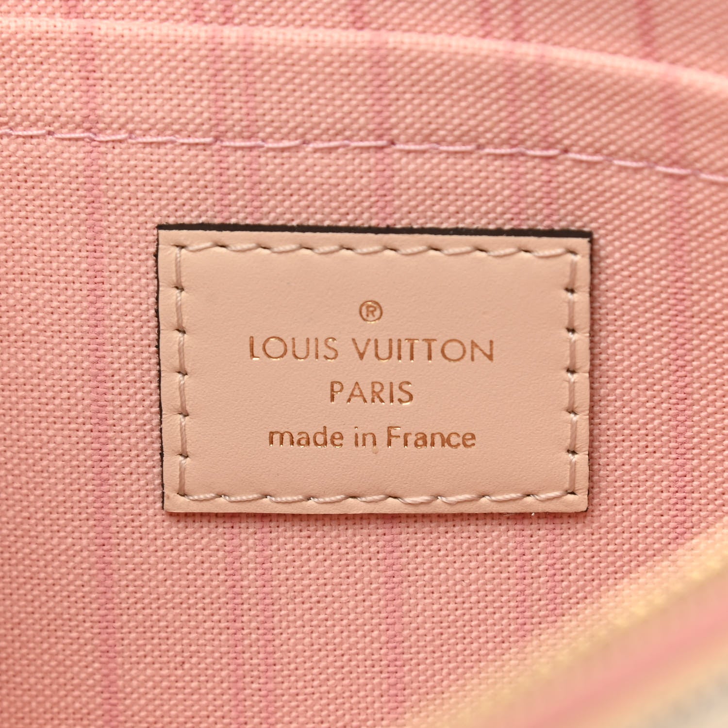 Louis Vuitton Damier Azur Neverfull MM GM Pochette Rose Ballerine 6 of 6