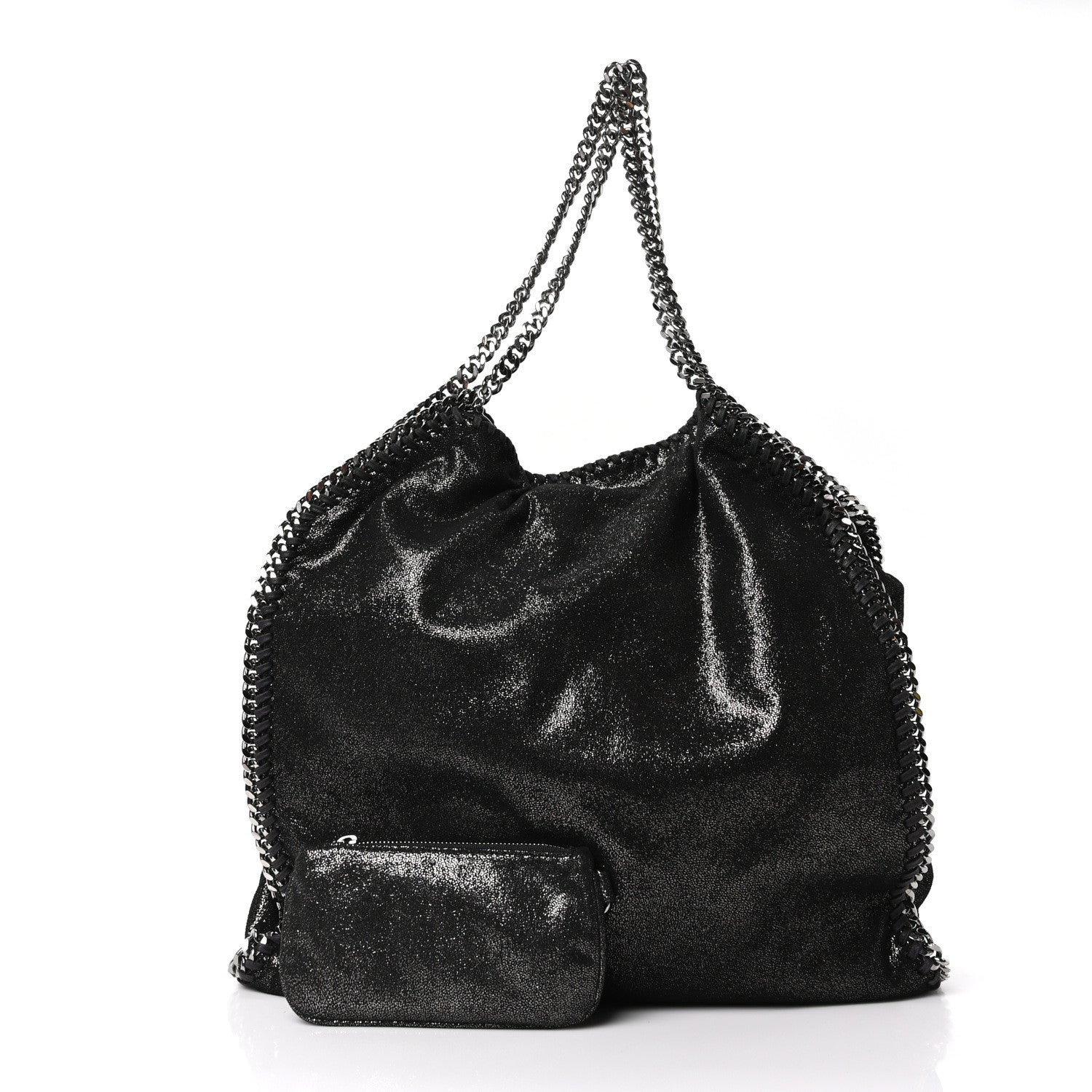 Stella McCartney Shaggy Deer Big Falabella Tote Ruthenium 3 of 10