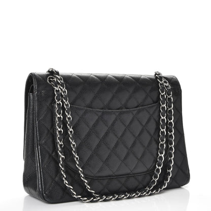 Chanel Caviar Quilted Maxi Double Flap Black 3 of 11