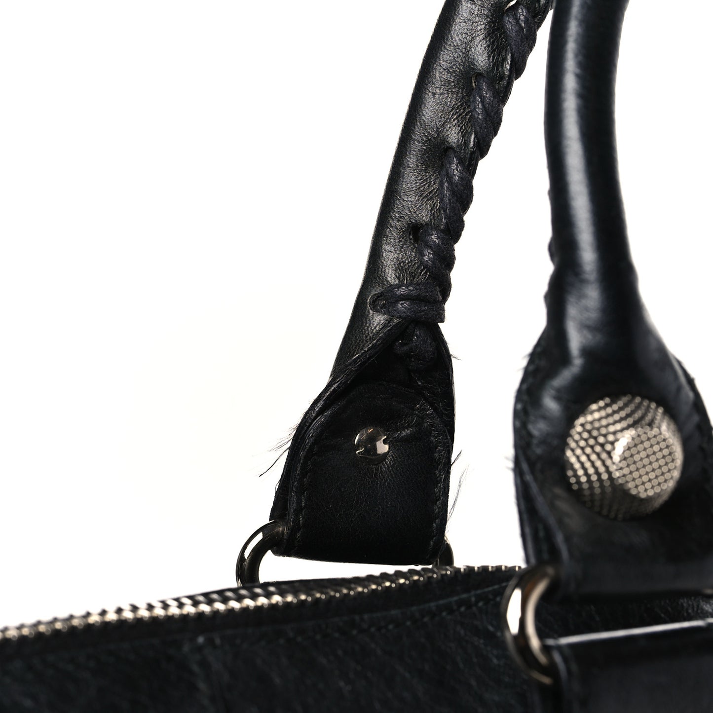 Agneau Giant 21 Silver Hardware Weekender Black