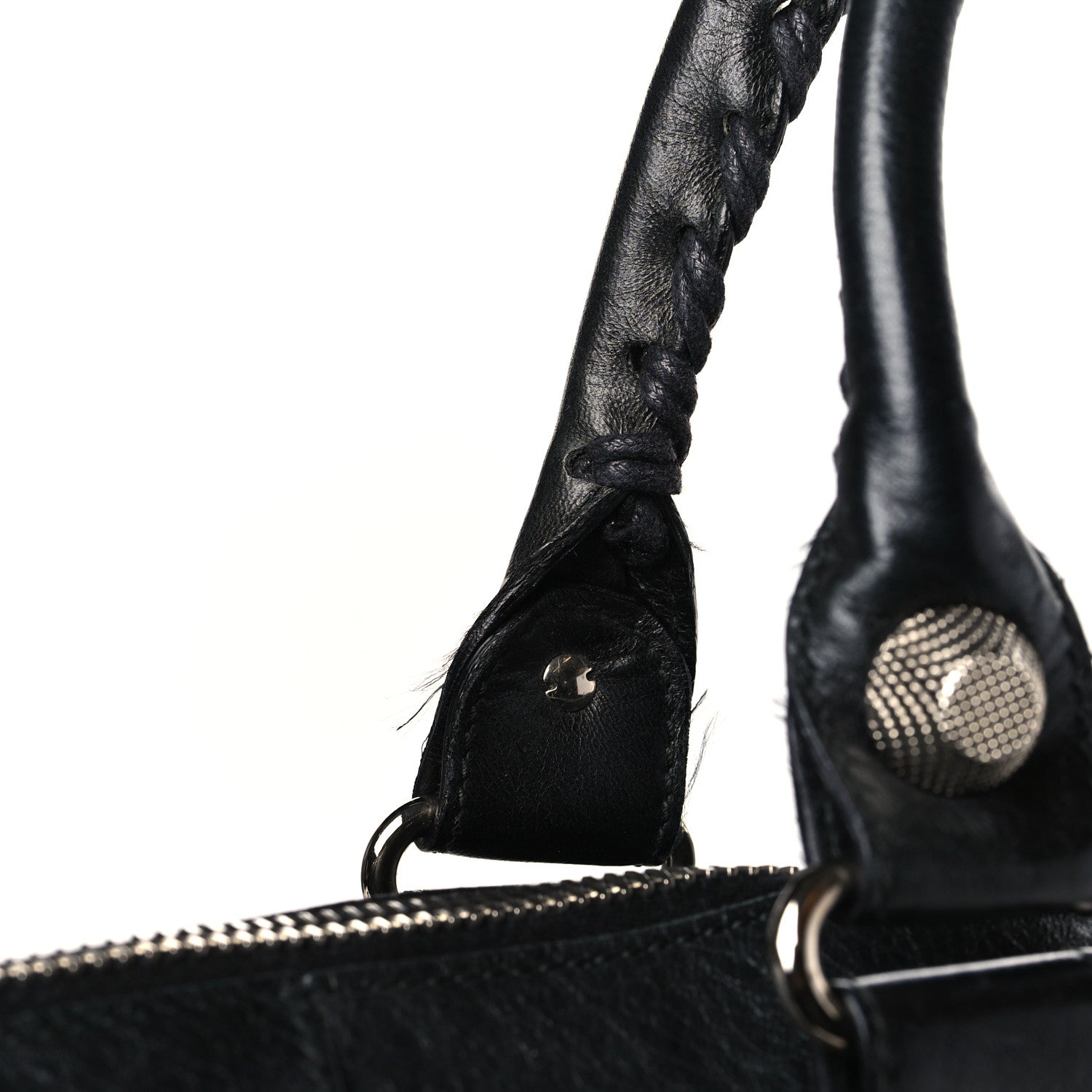 Balenciaga Agneau Giant 21 Silver Hardware Weekender Black 10 of 10