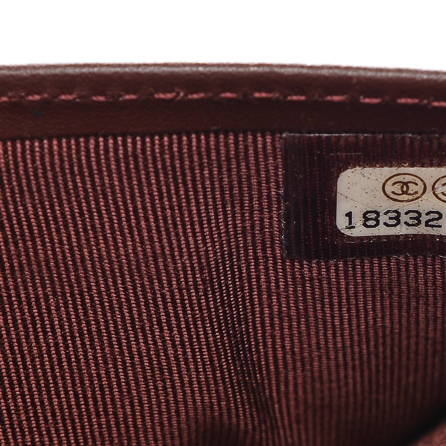 Chanel Caviar Quilted Large Zip Around Organizer Wallet Dark Red 9 of 13